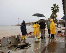 Didim’de Yoğun Yağışlar Sonrası Belediye Çalışmaları