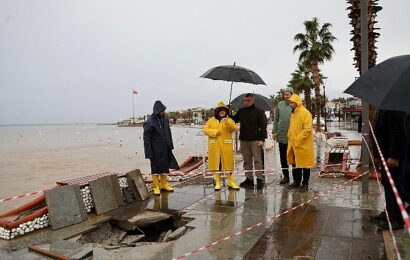 Didim’de Yoğun Yağışlar Sonrası Belediye Çalışmaları