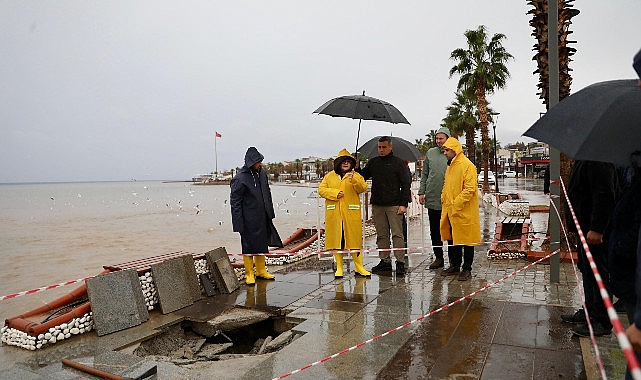 Didim’de Yoğun Yağışlar Sonrası Belediye Çalışmaları