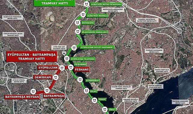 İBB’den Eyüpsultan – Bayrampaşa Tramvay Hattı Projesi