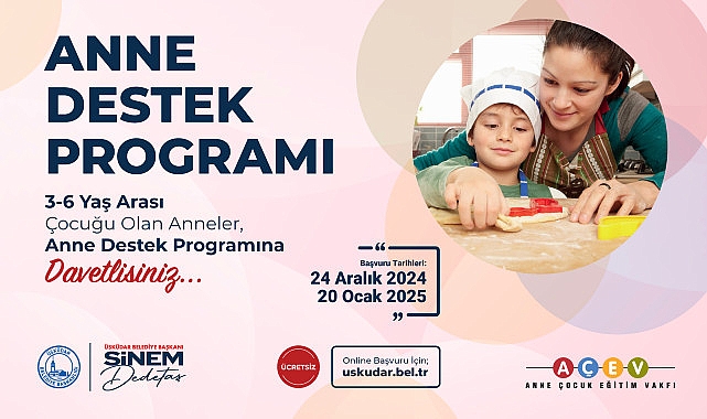 Üsküdar’da Ücretsiz Anne Destek Programı Başlıyor