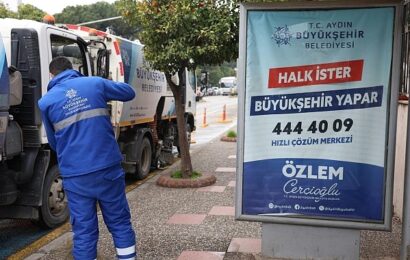 Aydın Büyükşehir Belediyesi’nden Efeler’de Kapsamlı Çevre Bakım Çalışması