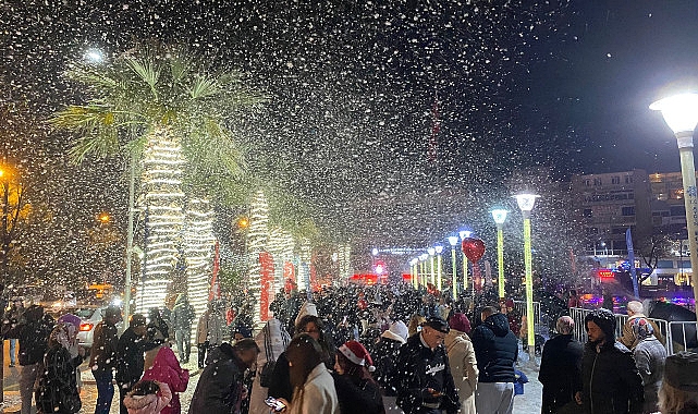 Aydın’da Yeni Yıla Yapay Kar Sürprizi ile Giriş