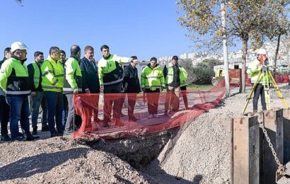 Başkan Tugay, Bayraklı’daki İZSU Çalışmalarını Yerinde İnceledi