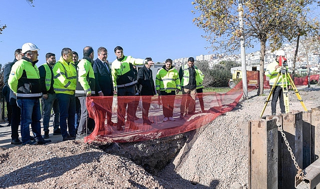 Başkan Tugay, Bayraklı’daki İZSU Çalışmalarını Yerinde İnceledi