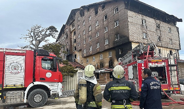 Bolu Kartalkaya Kayak Merkezi’nde Otel Yangınına Kocaeli İtfaiyesi Müdahale Etti