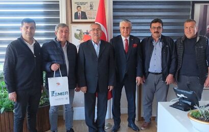 Demokrat Parti Kumluca İlçe Başkanı Ramazan Hoyrazlı’nın Kemer Belediye Başkanı Ziyareti