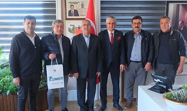 Demokrat Parti Kumluca İlçe Başkanı Ramazan Hoyrazlı’nın Kemer Belediye Başkanı Ziyareti