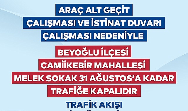 İBB Beyoğlu’nda Yol ve Çevre Düzenleme Çalışmalarına Başlıyor