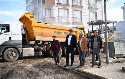 Kartepe Belediyesi Yol Yapım Çalışmalarını Sürdürüyor