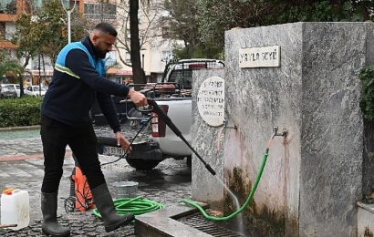 Manisa’da Hayrat Çeşmelerine Bakım ve Temizlik Çalışmaları