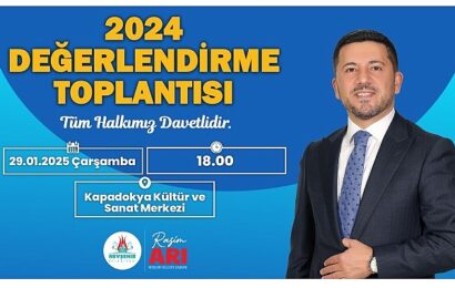 Nevşehir Belediye Başkanı Rasim Arı’nın 2024 Yılı Değerlendirme Toplantısı