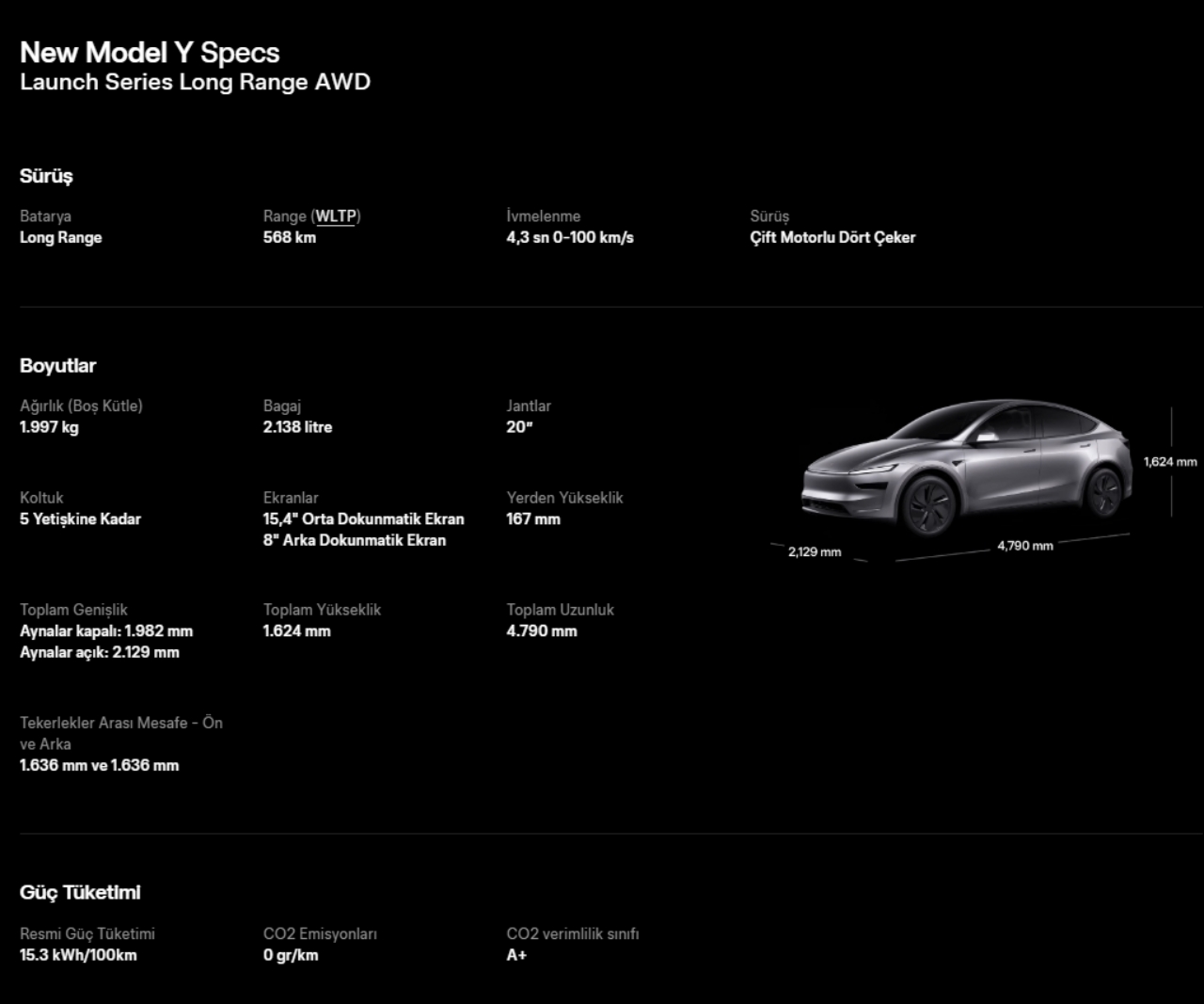 Tesla'nın 2025 Model Y “Juniper” Türkiye Sayfası Aktif Oldu