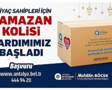 Antalya Büyükşehir Belediyesi’nden İhtiyaç Sahibi Ailelere Ramazan Kolisi Yardımı