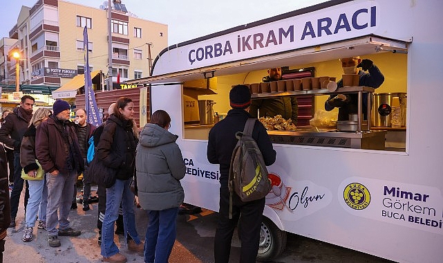 Buca Belediyesi’nden Soğuk Kış Günlerine Sıcak Çorba İkramı