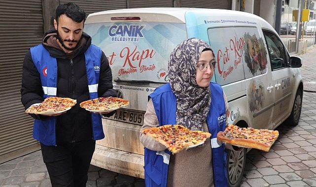 Canik Belediyesi’nden Çocuklara Pizza İkramı ile Kış Eğlencesi