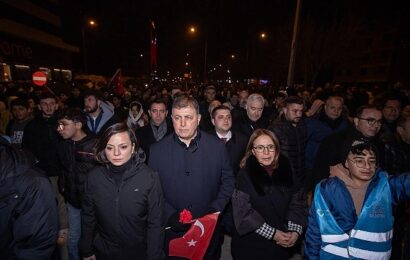 İzmir Büyükşehir Belediye Başkanı Dr. Cemil Tugay’ın Adıyaman Ziyareti ve Deprem Anma Etkinliği