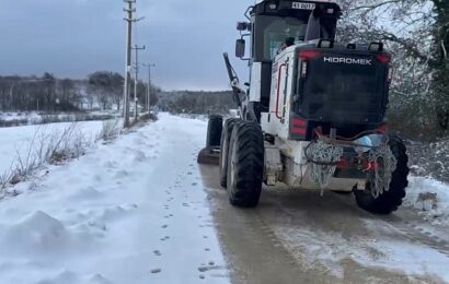 Kandıra’da Kar Yağışı ve Kurtarma Çalışmaları