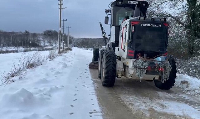 Kandıra’da Kar Yağışı ve Kurtarma Çalışmaları