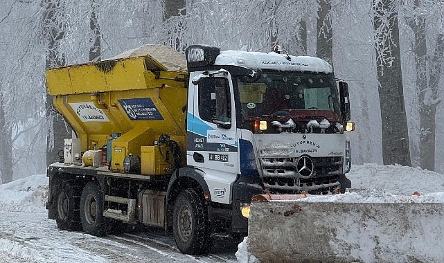 Kocaeli Büyükşehir Belediyesi’nin Karla Mücadele Çalışmaları