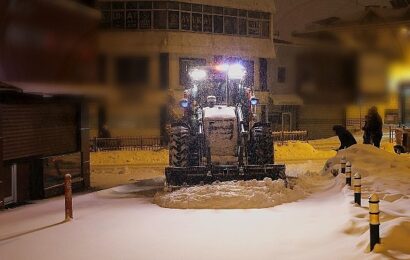 Nevşehir’de Yoğun Kar Yağışı ve Temizlik Çalışmaları