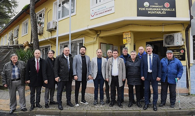 Osmangazi Belediye Başkanı Erkan Aydın, Yeni Karaman Mahallesi’nde Vatandaşlarla Buluştu