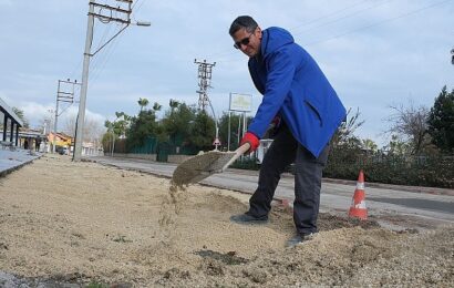 Tekirova Mahallesi’nde Kaldırım Yenileme Çalışmaları Devam Ediyor