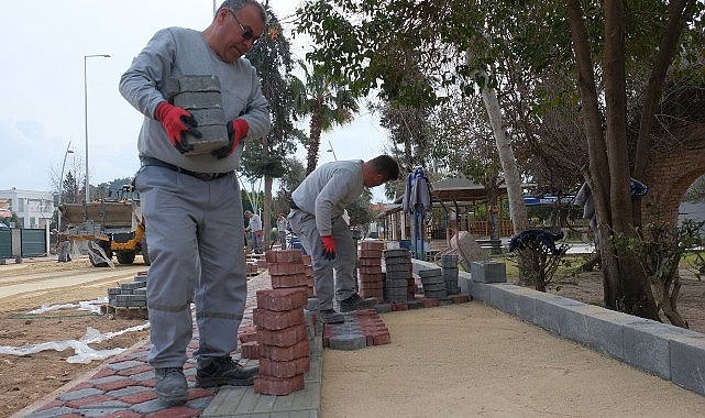 Kemer Belediyesi Göynük Mahallesi’nde Yol ve Kaldırım Çalışmalarına Başladı